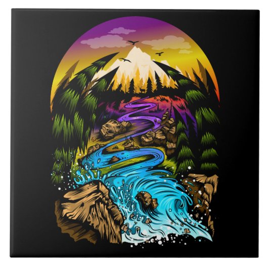 Buitenscène Tegeltje (Voorkant)