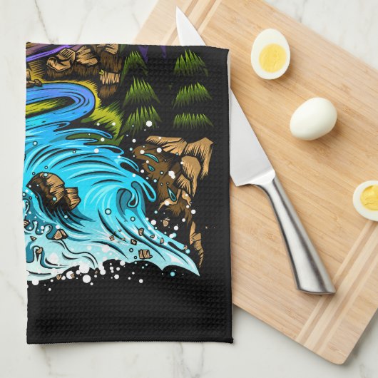 Buitenscène Theedoek (Quarter Fold)