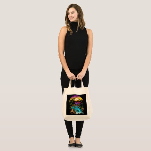 Buitenscène Tote Bag (Voorkant (model))