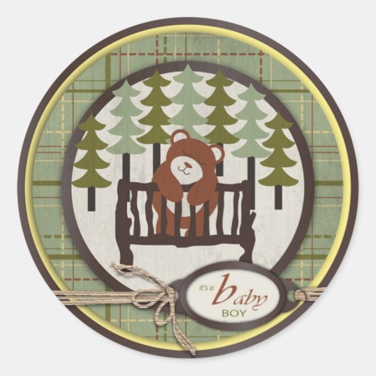 Buitenshuis Baby Sticker (Voorkant)