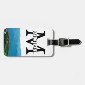 buitenshuis bergen Traveler blue personaliseren Bagagelabel (Voorkant horizontaal)