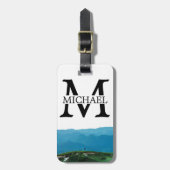 buitenshuis bergen Traveler blue personaliseren Bagagelabel (Voorkant verticaal)