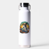 Buitenshuis Greyhound Dog Leesboek Waterfles (Voorkant)