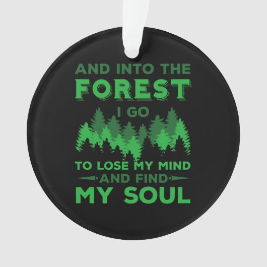 Buitenshuis - In het bos ga ik Ornament (voorkant)