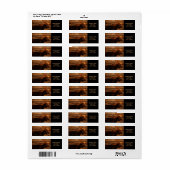 buitenshuis in nood verkerende houtbollen etiket (Full Sheet)