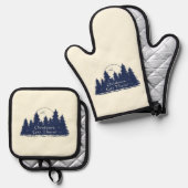 Buitenshuis kom er! ovenwant & pannenlap set (Voorkant / Achterkant)