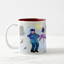buitenshuis plezier Lee Marie’s Creative Design  Tweekleurige Koffiemok