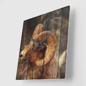 buitenshuis Primitief houthedraaigram Vierkante Klok (Hoek)