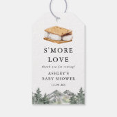 Buitenshuis S'more Liefde Smores Baby Shower Favor Cadeaulabel (Achterkant)