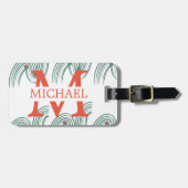 buitenshuis Traveler monogramma personalize Luggag Bagagelabel (Voorkant horizontaal)