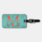 buitenshuis Traveler monogrammen personaliseren aa Bagagelabel (Voorkant horizontaal)