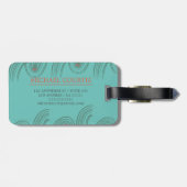 buitenshuis Traveler monogrammen personaliseren aa Bagagelabel (Achterkant horizontaal)