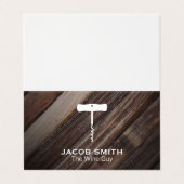 buitenshuis | Wijn Visitekaartje (Buitenkant ongevouwen)