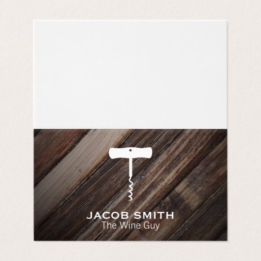 buitenshuis | Wijn Visitekaartje (Buitenkant ongevouwen)