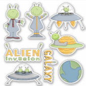 Buitenspatie Alien Invasion Stickers (Voorkant)