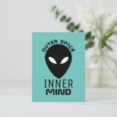 Buitenspatie binnenste geest, buitenaardse buitena briefkaart (Staand voorkant)