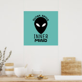 Buitenspatie binnenste geest, buitenaardse buitena poster (Keuken)