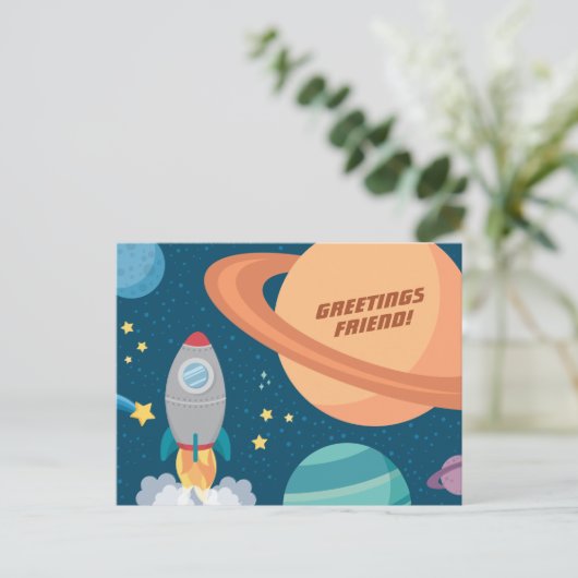 Buitenspatie Briefkaart (Staand voorkant)