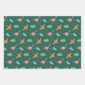 Buitenspatie Dinosaur Kinderen van Birthday Inpakpapier Vel (Voorkant 3)