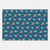 Buitenspatie Dinosaur Kinderen van Birthday Inpakpapier Vel (Voorkant)