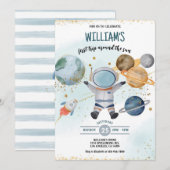 Buitenspatie eerste reis rond de zongen kaart (Voorkant / Achterkant)