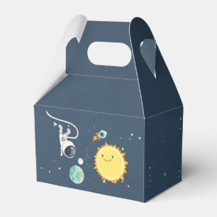 Buitenspatie orthday Favor Box Rocket Astronaut Bedankdoosjes