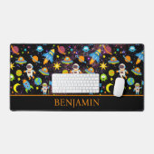 Buitenspatie Rocket Planet Black Bureaumat (Keyboard & Muis)