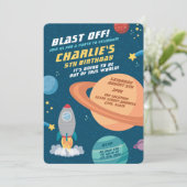 Buitenspatie verjaardagsuitnodiging kaart (Staand voorkant)