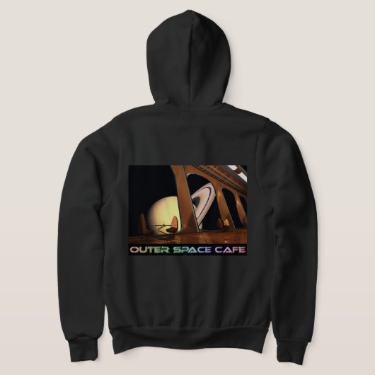 BuitenspatieCafe-tabel met een Uitzicht Hoodie (Laag Achter)