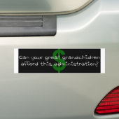 Buitensporige uitgaven bumpersticker (Op auto)