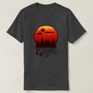Buitensport Kom Er! Rode Zonsondergang T-shirt