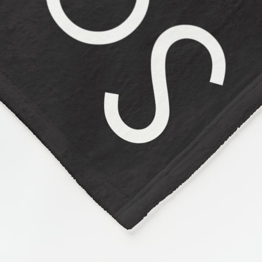 Buitenstaanders: Gold Word Cloud Fleece Deken (Hoek)