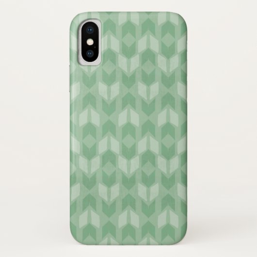 Buitenstap Geo | Groen Pijlpatroon Case-Mate iPhone Case (Achterkant)