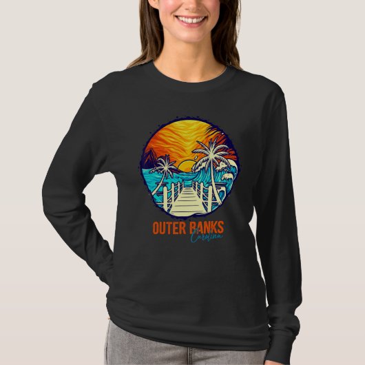 Buitenste banken Sunset Matching Vacation Friends  T-shirt (Voorkant)