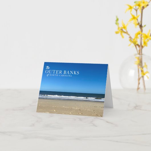 Buitenste banken Wave Notecards Kaart (Gele Bloem)