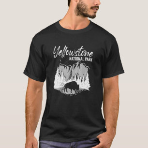 Buitenste Camping Mountain Buffalo Yellowstone Nat T-shirt
