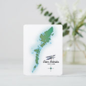 Buitenste kaart van de Hebriden Schotland (Staand voorkant)