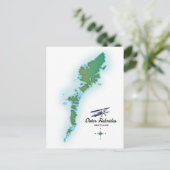 Buitenste kaart van de Hebriden Schotland (Staand voorkant)