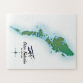 Buitenste kaart van de Hebriden Schotland Legpuzzel (Horizontaal)