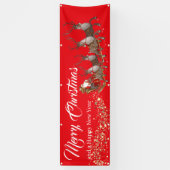 Buitenste kerstfeestdagen spandoek (Verticaal)