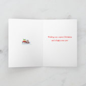 Buitenste kerstkaart, aanpasbaar feestdagen kaart (Binnen)