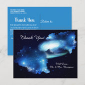 Buitenste Ruimte Galaxy Dank je wel Aankondigingskaart (Voorkant / Achterkant)