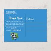 Buitenste Ruimte Galaxy Dank je wel Aankondigingskaart (Achterkant)