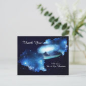 Buitenste Ruimte Galaxy Dank je wel Aankondigingskaart (Staand voorkant)