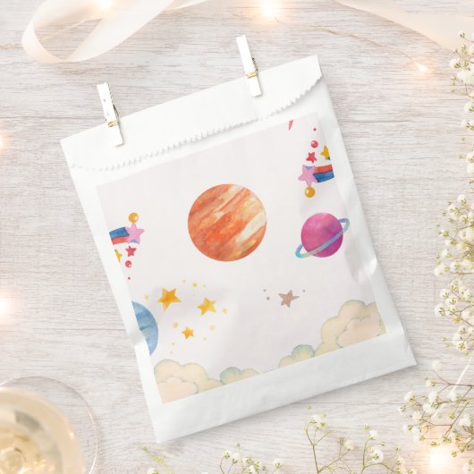 Buitenste Ruimte Galaxy Thema - Licht Bedankzakje (Geknipt)