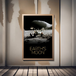 Buitenste Ruimte, Galaxy, Zonnestelsel, Maan van d Foto Afdruk