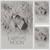 Buitenste Ruimte, Galaxy, Zonnestelsel, Maan van d Sticker (Voorkant)