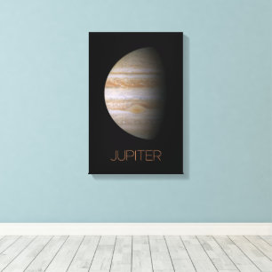Buitenste Ruimte, Galaxy, Zonnestelsel, Planeet Ju Canvas Afdruk