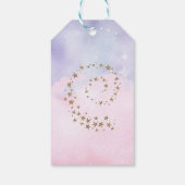 Buitenste ruimte Meisje Astronaut foto bedankt Cadeaulabel (Achterkant)