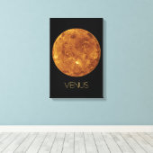 Buitenste Ruimte, Melkweg, Zonnestelsel, Planeet V Canvas Afdruk (Insitu (Houten vloer))